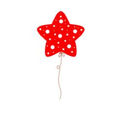 Red balloon ster shape. © Walaiporn Sangkeaw