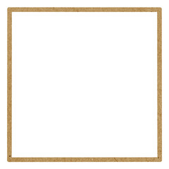 Obraz premium PNG. Brown square frame element.