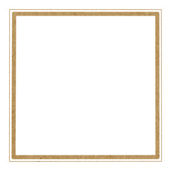 PNG. Brown square frame element.