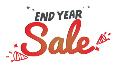 End Yead Sale logo vector
