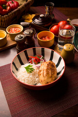 Papa rellena stuffed potato peruvian comfort restaurant gourmet food
