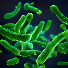 Bacteria outbreak and bacterial infection as a microscopic background