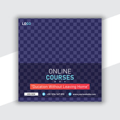 Education School admission social media post banner