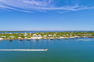 Aerial view of Ono Island, Alabama