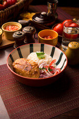 Papa rellena stuffed potato peruvian comfort restaurant gourmet food