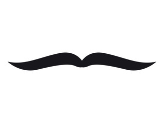 Set of Hipster Mustache icon. Barber symbol silhouette isolated on white background. 
Concept of barbershop, party, man's holiday. Vector illustration for Website page and mobile app design. 
