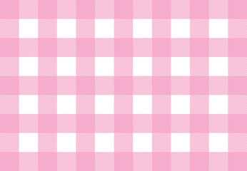 チェック柄のパターン素材。ギンガムチェック。