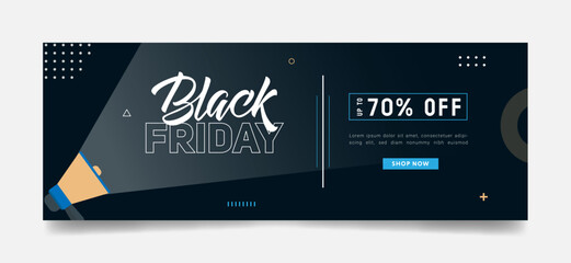 black friday super sale offer banner for web ad