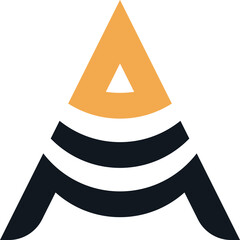 Letter A logo design