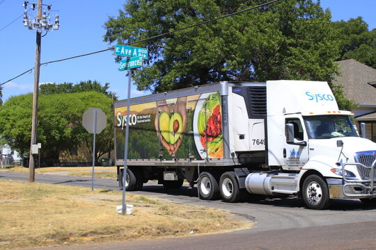  SYSCO semi truck on the road