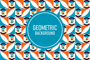 Flat geometric background