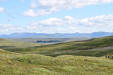 Ausblick in das Tal Glen Coe in den Schottischen Highlands, Glencoe, Argyll, Schottland, Panorama - obrazy, fototapety, plakaty