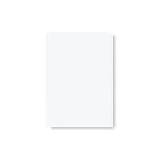 Blank A4 sheet of white paper with the shadow for your design. Vector