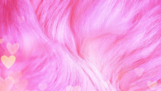 pink fur texture close-up beautiful abstract feather background