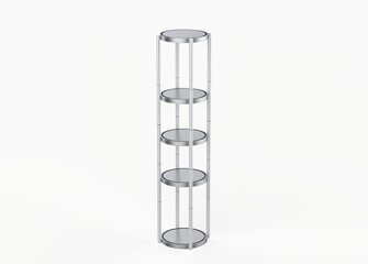Display stand, retail display stand for product , display stands isolated on white background. 3d illustration