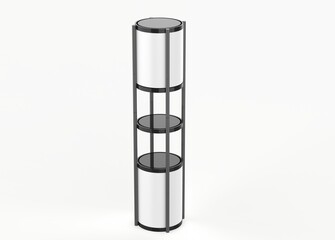 Display stand, retail display stand for product , display stands isolated on white background. 3d illustration