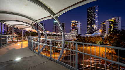 Broadbeach skyline a seen from the overpass, Gold Coast, Queensland, Australia © Alexander