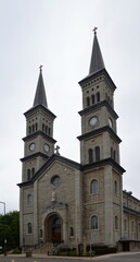 Fototapeta na wymiar Historical Church in Downtown St. Paul, the Capital City of Minnesota