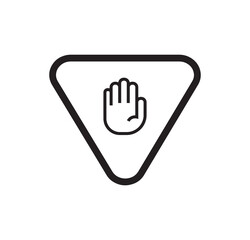 Obraz premium hand holding stop sign 