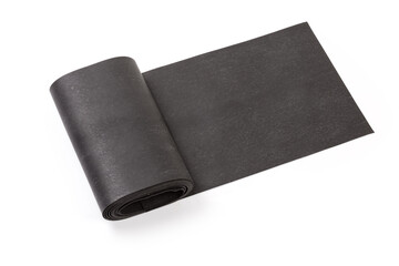 Wide rubber hemostatic bandage on a white background