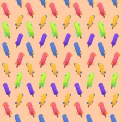 Colorful Ice cream Pattern