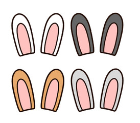 かわいいウサギの耳セット