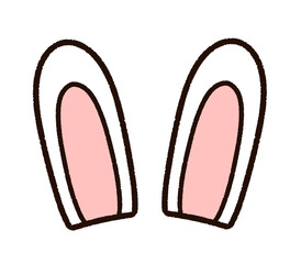かわいいウサギの耳