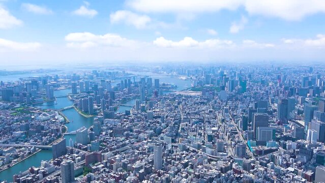 Aerial view of Tokyo