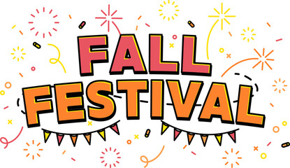 Obraz premium Fall festival label.