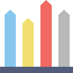 Bar Graph Vector Icon