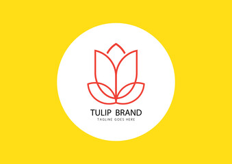 Tullip logo design concept