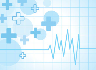 health background with heartbeat