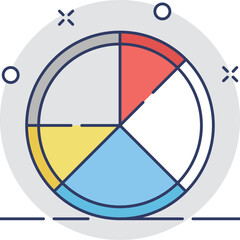 Pie Chart Vector Icon