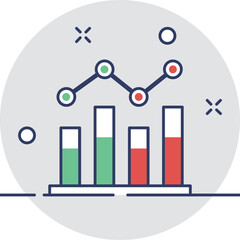 Graph Vector Icon