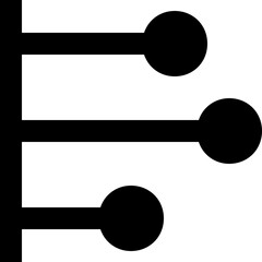 Horizontal Graph Vector Icon