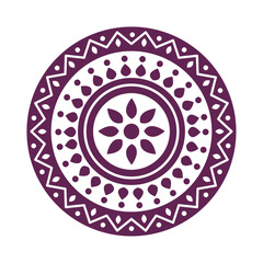 purple mandala decoration