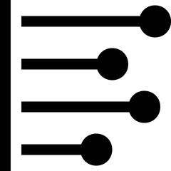 Horizontal Graph Vector Icon