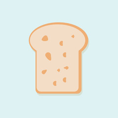 french bread toast breakfast meal bake eat grain slice vector illustration