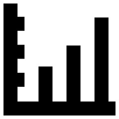 Fototapeta premium Bar Graph Vector Icon