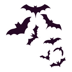 Bat icon vector set. Halloween illustration sign collection. vampire symbol or logo.