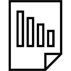 Graph Report Vector Icon