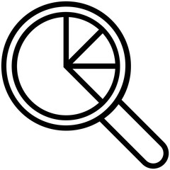 Search Graph Vector Icon