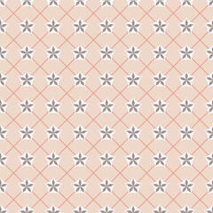 Fototapeta premium Pink gray pastel star on white background, eps vector illustration