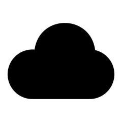 cloud storage glyph icon