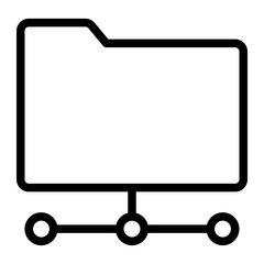 folder line icon