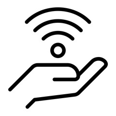 internet of things line icon
