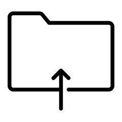 Obraz premium upload file line icon