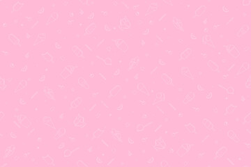 Seamless pattern on the theme of ice cream.