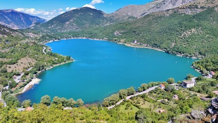 Lake in the form of a heart, Abruzzo Scano