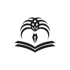 Islamic Schoolar logo design vector